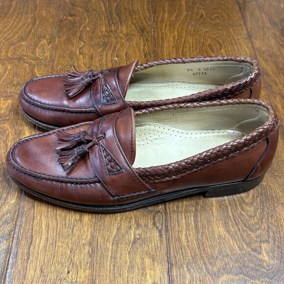 Allen Edmonds Maxfield Shoes Mens‎ Size 9.5 Brown Tassel Dress Loafers Made USA main image 10